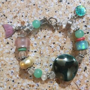 Mermaid fish tail charm bracelet